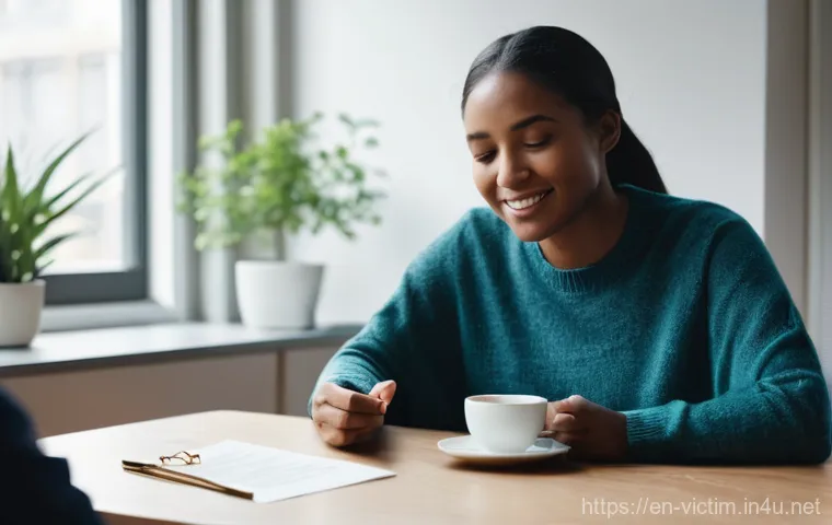 범죄 피해자 지원 NGO - Image Prompt 1: The Guiding Hand**