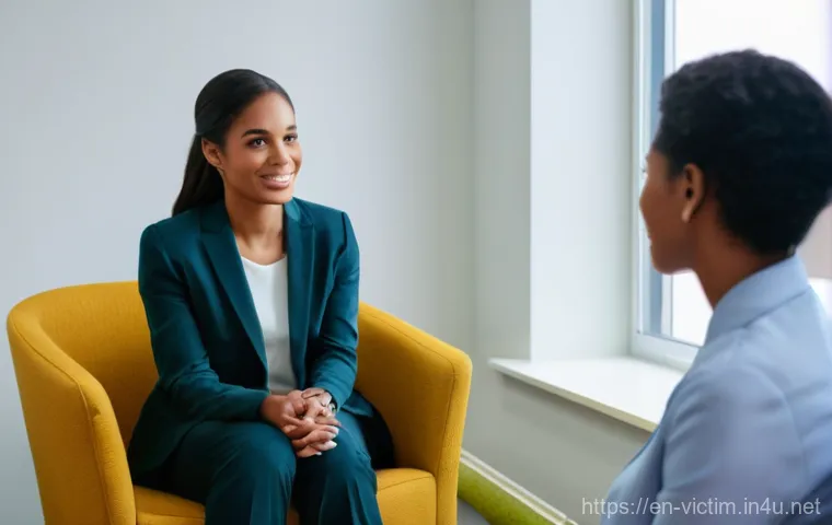 범죄 피해자 보호 시스템 구축 사례 - **Prompt:** "A young adult, ethnically diverse individual (wearing modest, contemporary casual cloth...