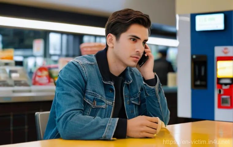 범죄 피해자 신고 절차 - **Prompt 1: Prioritizing Immediate Safety - Finding a Secure Space**
    "A young adult, dressed in ...