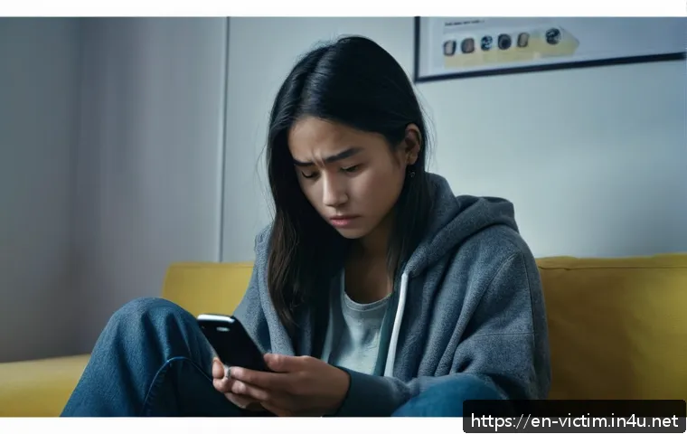 범죄 피해자 피해 유형 - A thoughtful scene depicting a young adult woman sitting alone in a dimly lit room, looking distress...